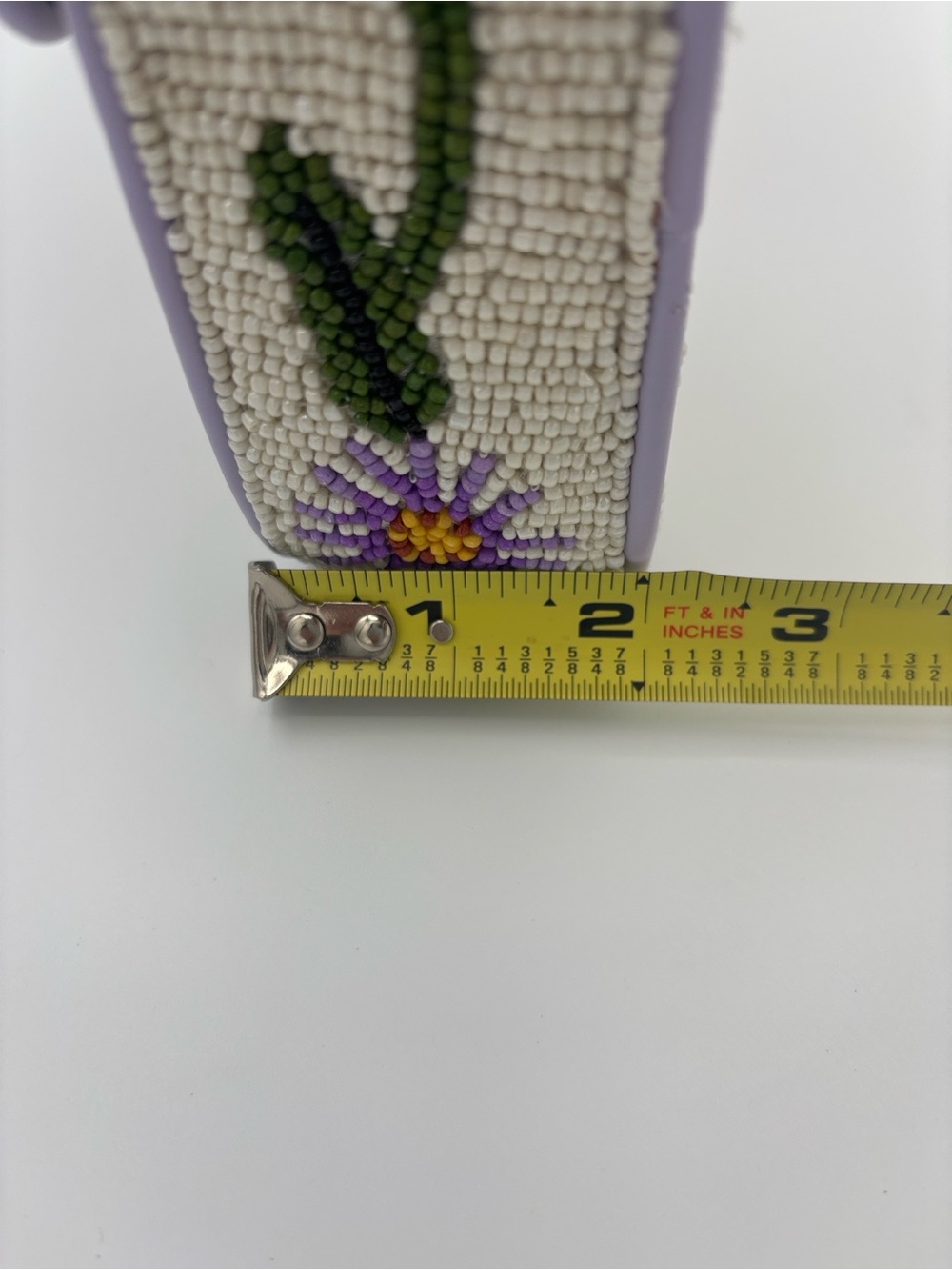 STAUD Tommy Beaded California Aster Shoulder Bag - Lavender, Blue, Pink & Green - Picture 13 of 14